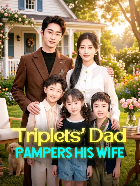 Triplets' Dad Pampers His Wife