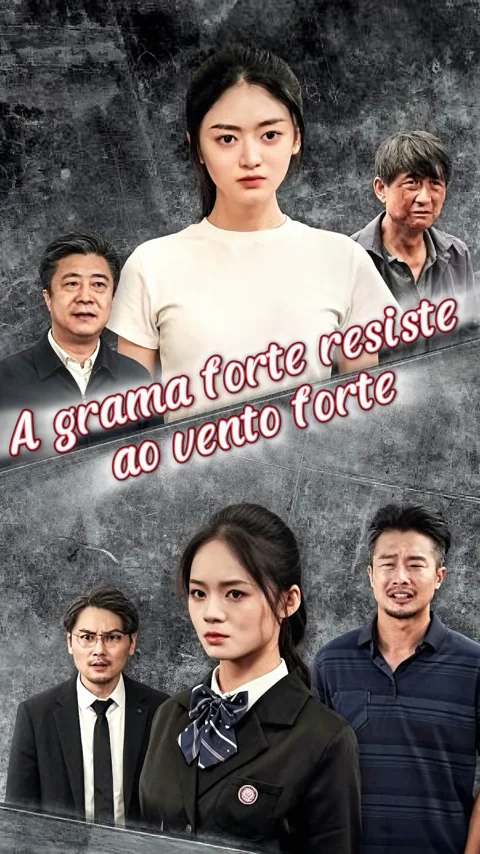 A grama forte resiste ao vento forte