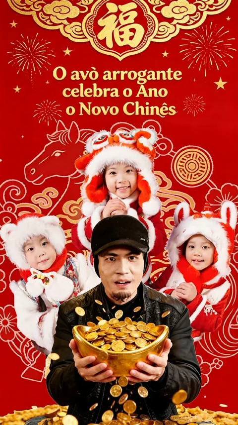 O avô arrogante celebra o Ano Novo Chinês