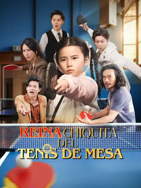 (Doblado) Reina chiquita del tenis de mesa